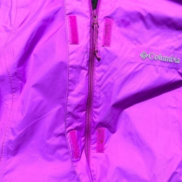 Columbia girl Size Small Lightweight Rain/Windbreaker Mesh Lined Jacket A727 - Picture 6 of 9